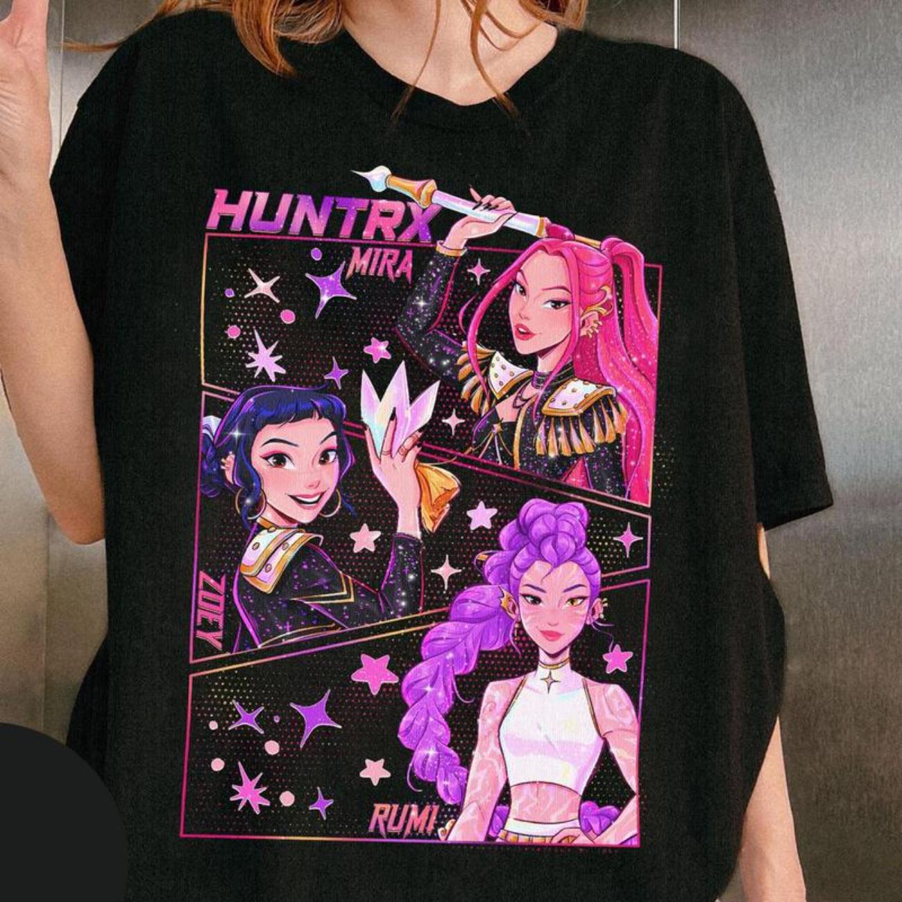 Kpop Demon Hunters Jinu Manga Graphic Tee – Huntrix T-Shirt for Men, Women & Kids