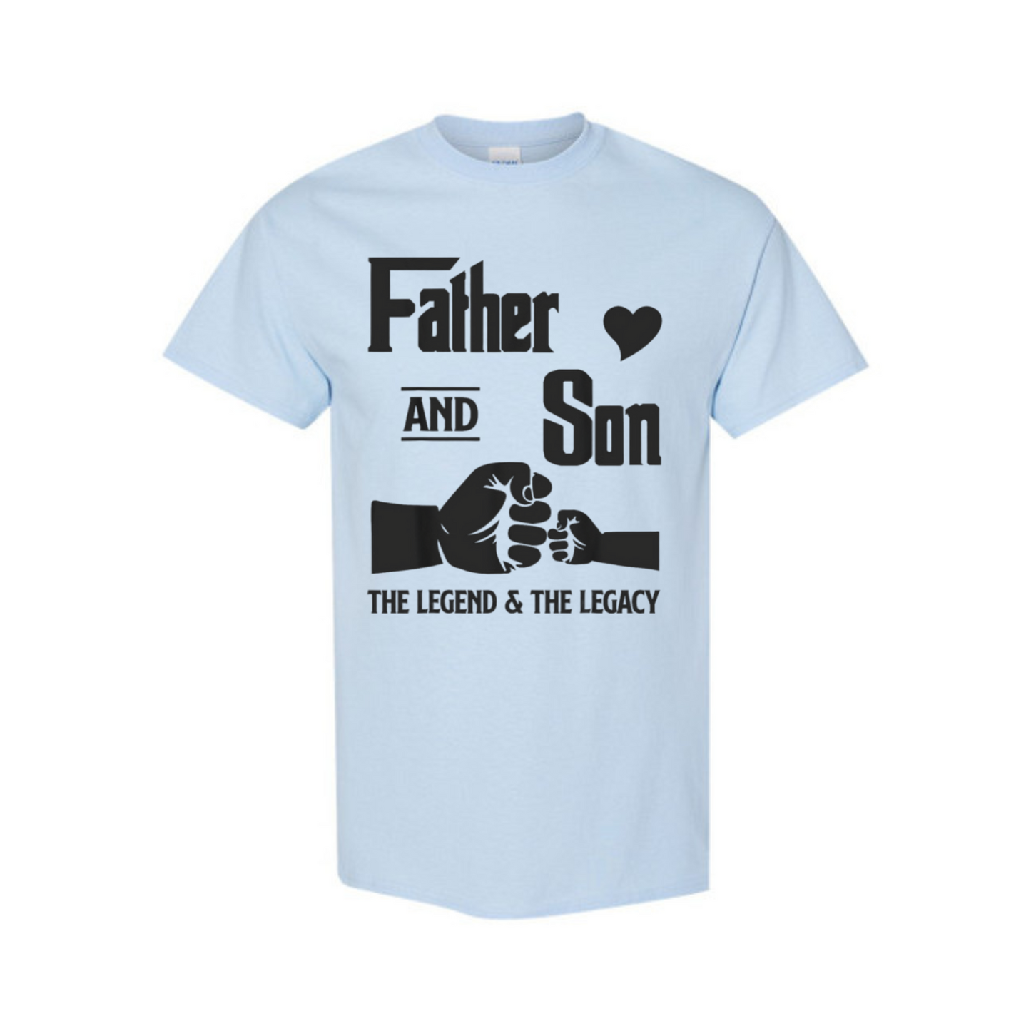 "Father and Son" Matching T-Shirts - Fists Design, Father's Day Gift
