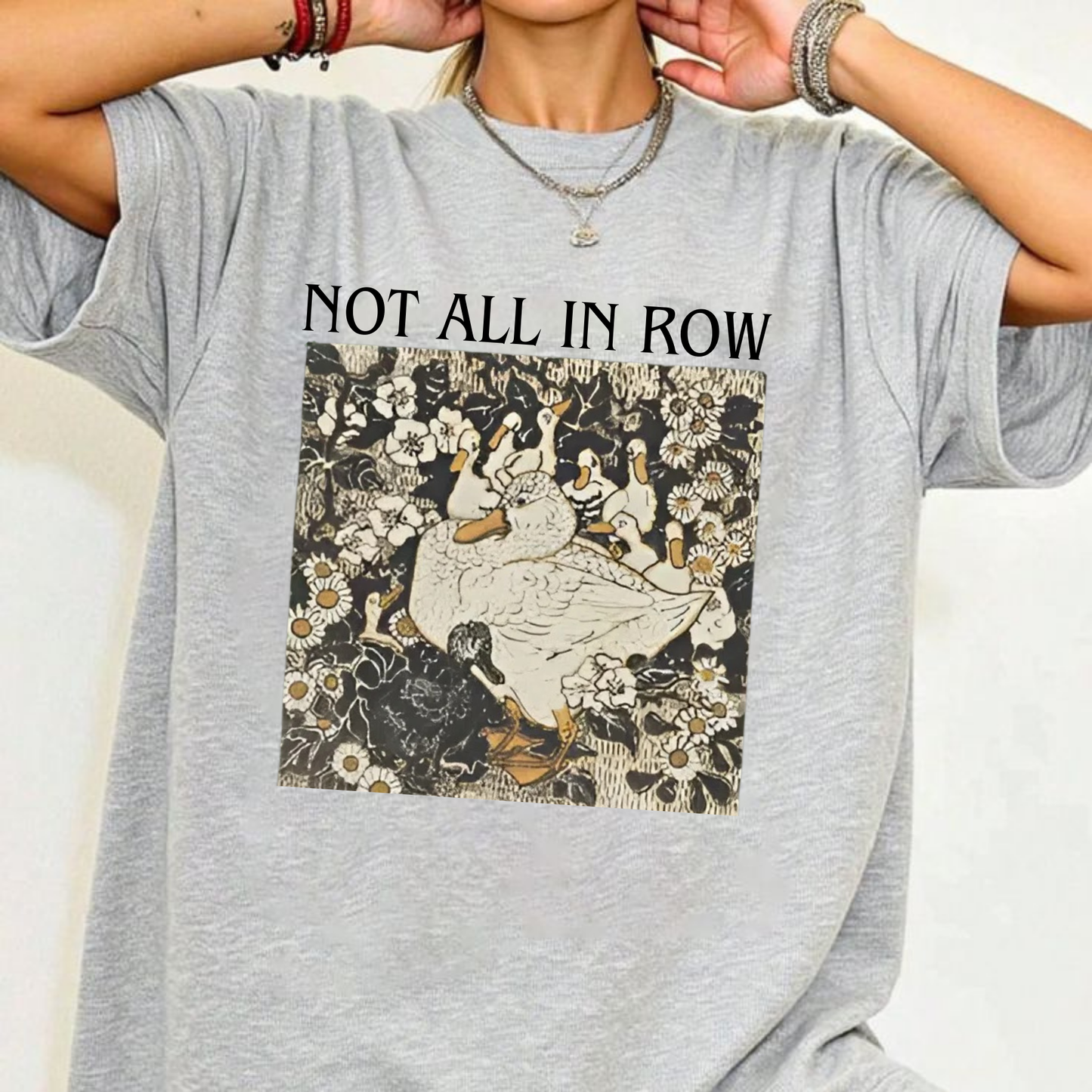 "Ducks Not in a Row" Mama Duck Comfort Colors® Shirt – Funny Cottagecore Gift