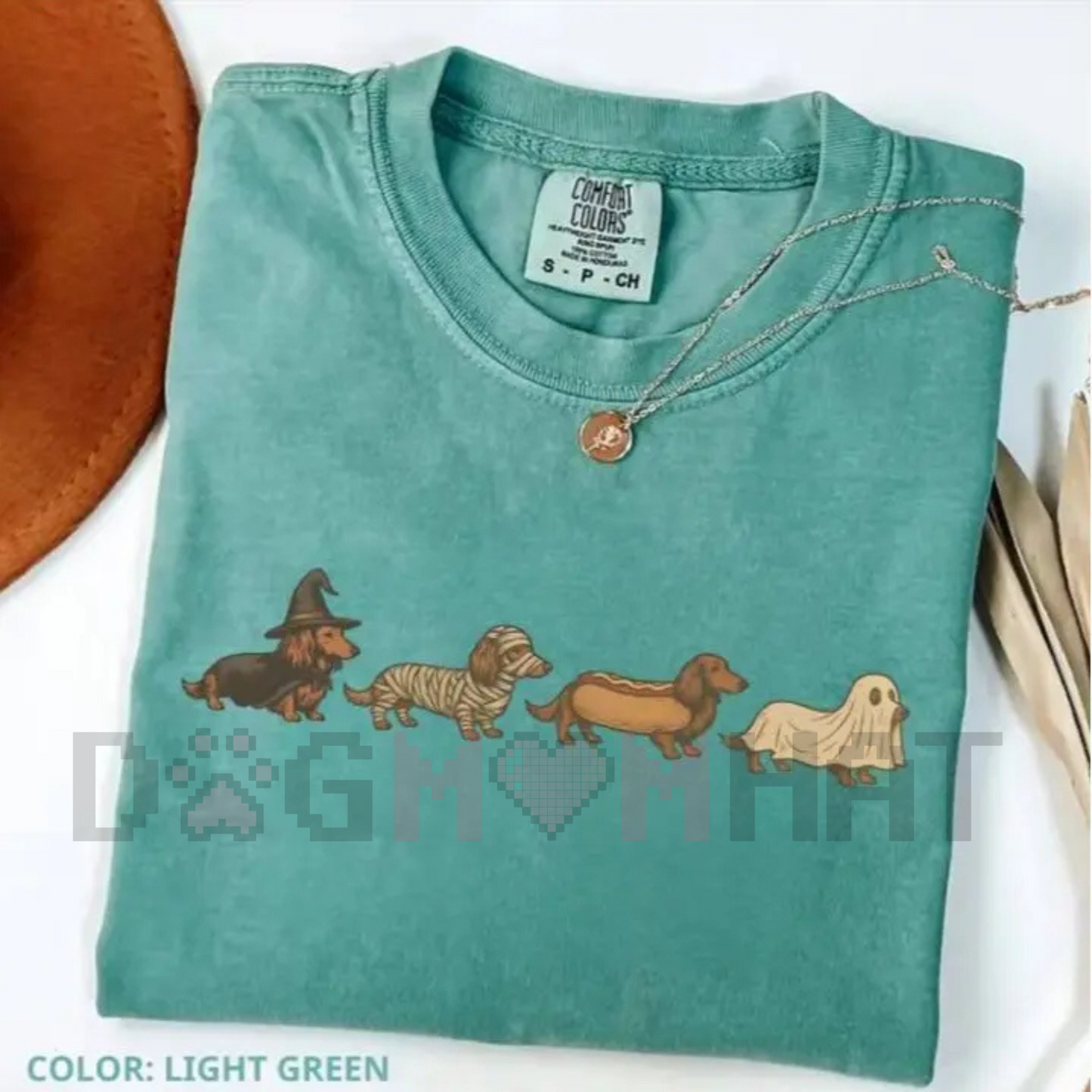 Honk Nation Comfort Colors Dachshund T-Shirt – Vintage Art Style Weenie Dog Halloween Costume Tee, Gift for Owners