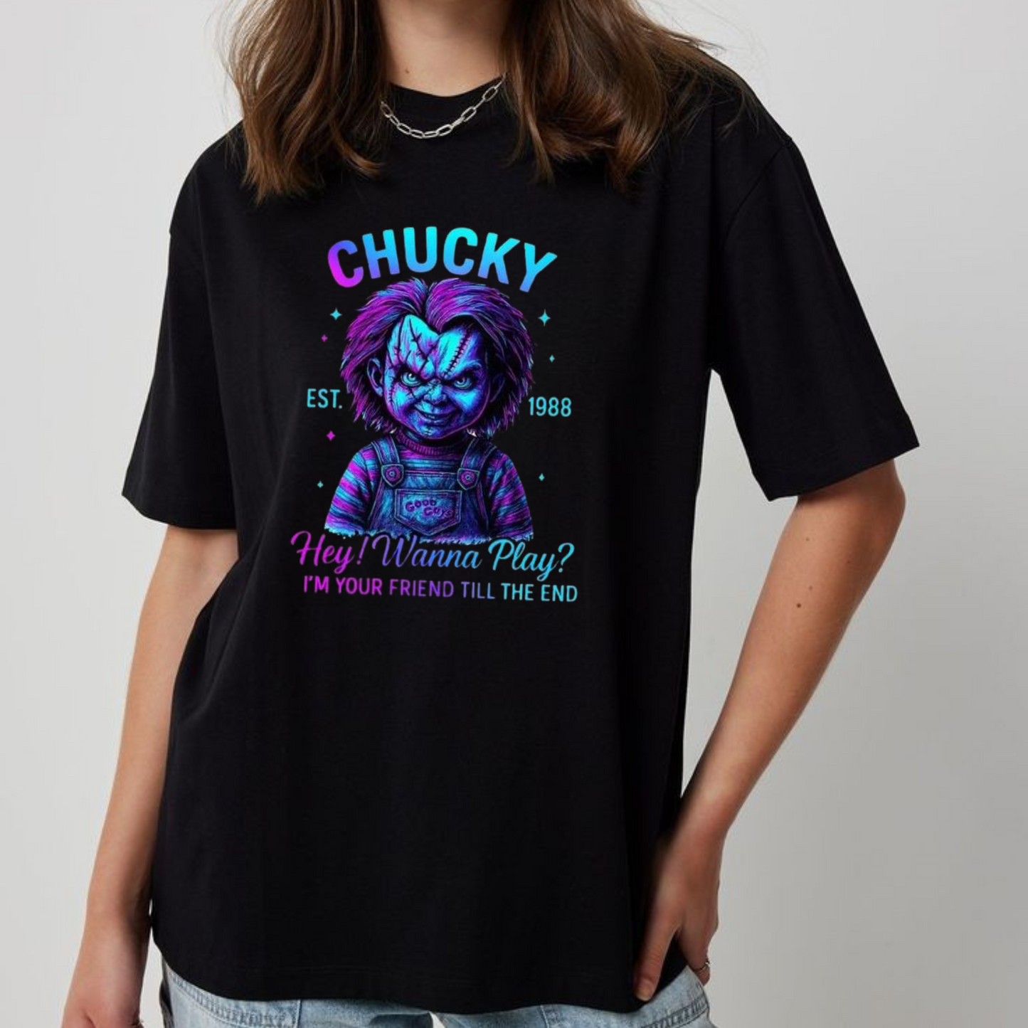 Horror Characters T-Shirt – Retro Halloween Shirt