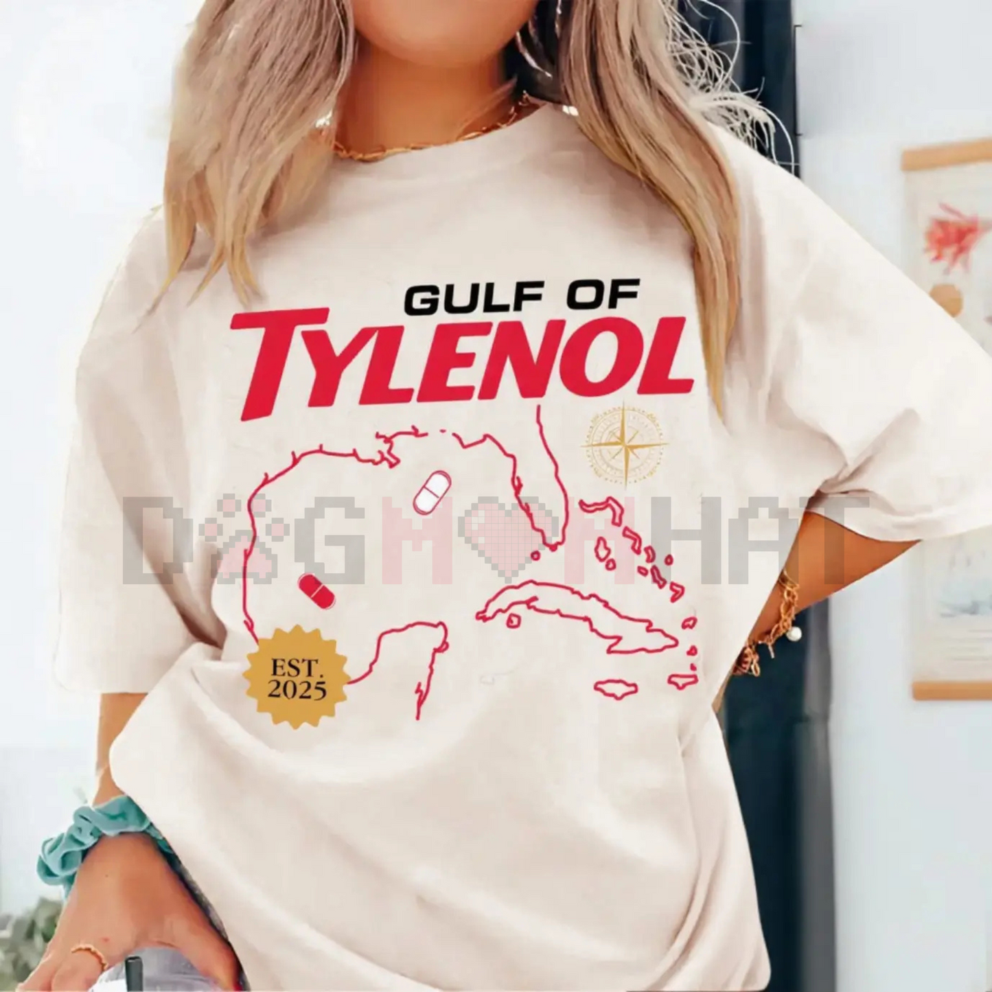 Gulf Of Tylenol FDT Funny Shirt – Epsteinaminophen Tylenol T-Shirt, "It Wasn’t The Tylenol FDT" Statement Advocacy Tee