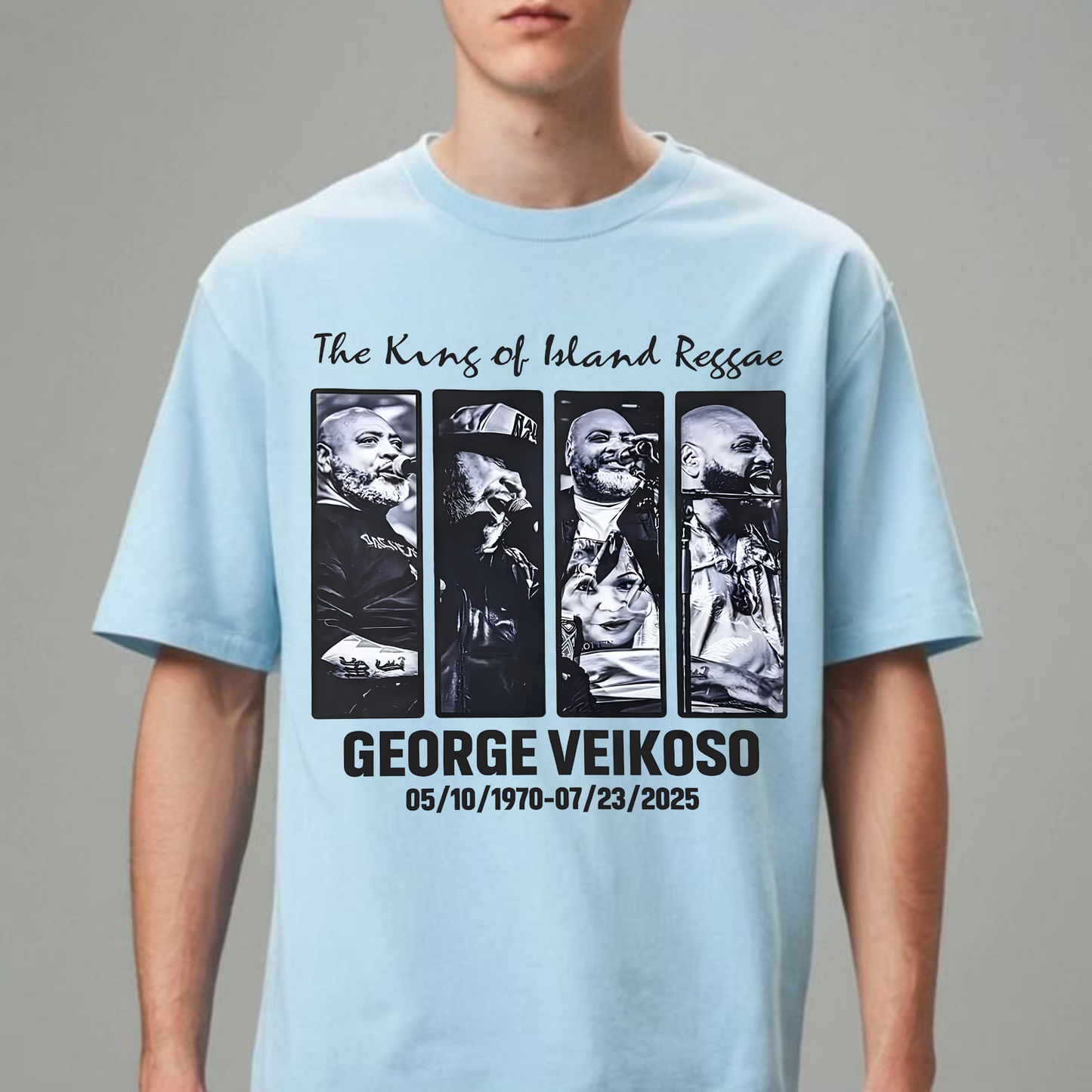 George Veikoso Fiji Memorial 1970–2025 "King of Island Reggae" T-Shirt
