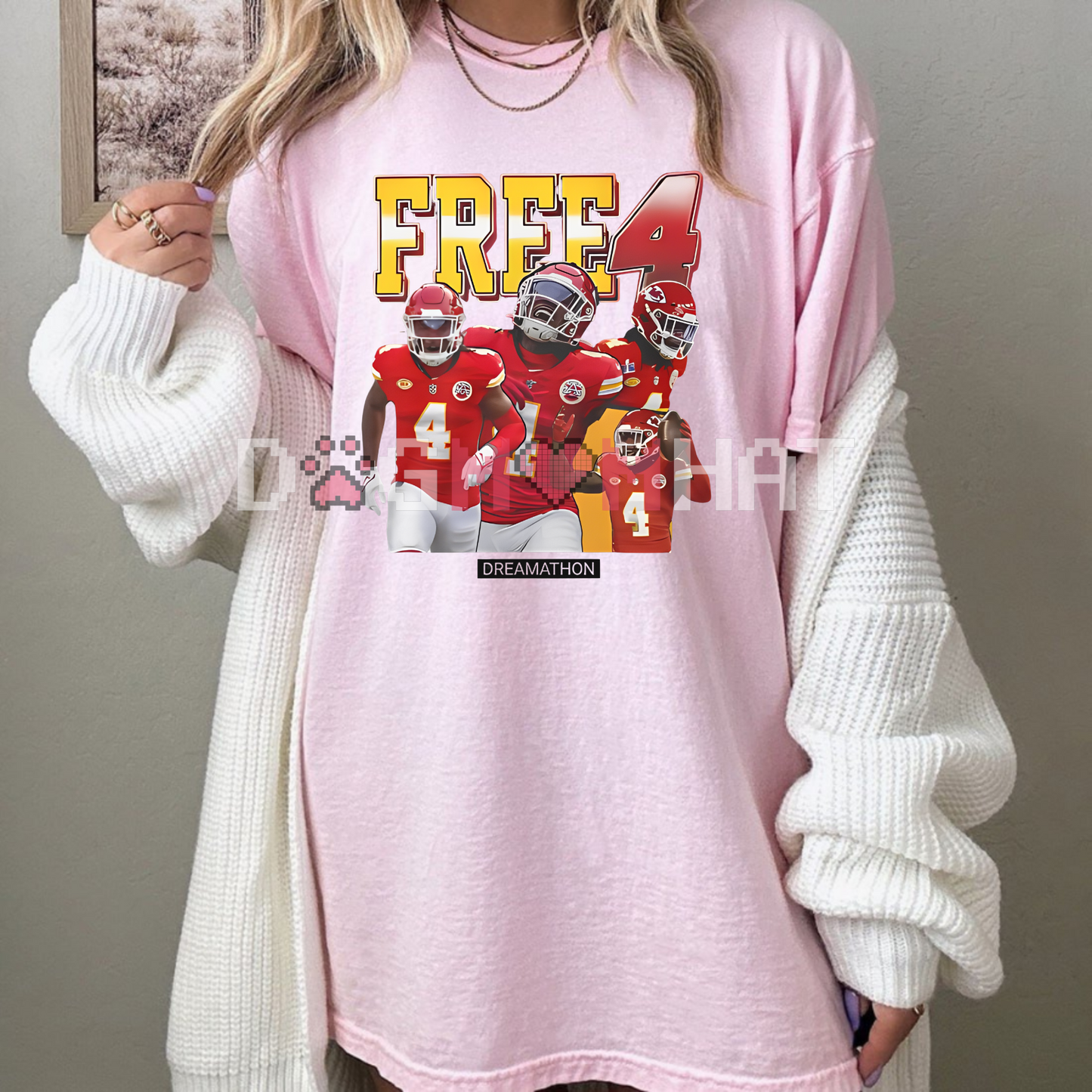 "Free 4 Dreamathon" T-Shirt – Inspirational Support Apparel, Community Tee