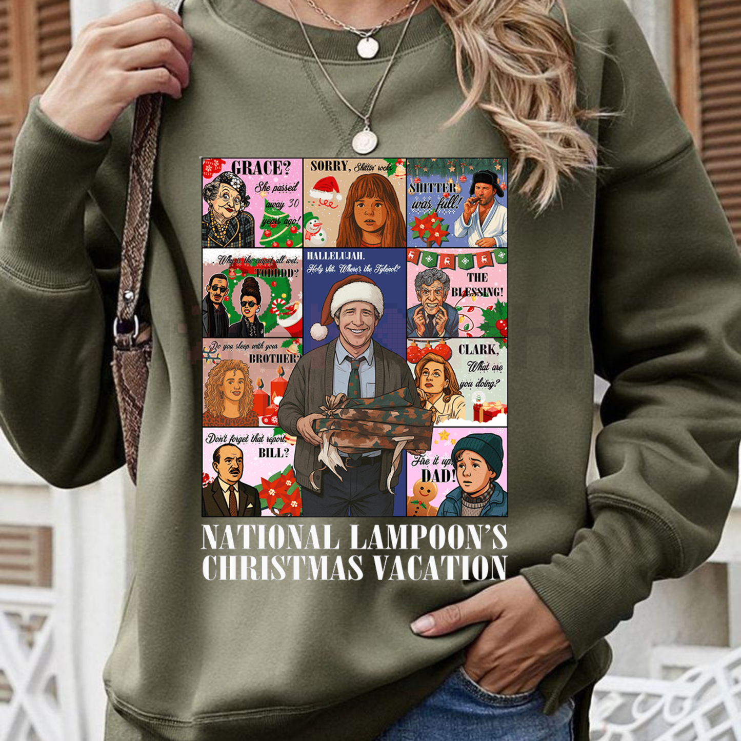 The Griswold Family Christmas Sweater – National Lampoon's Christmas Vacation Quote Sweatshirt