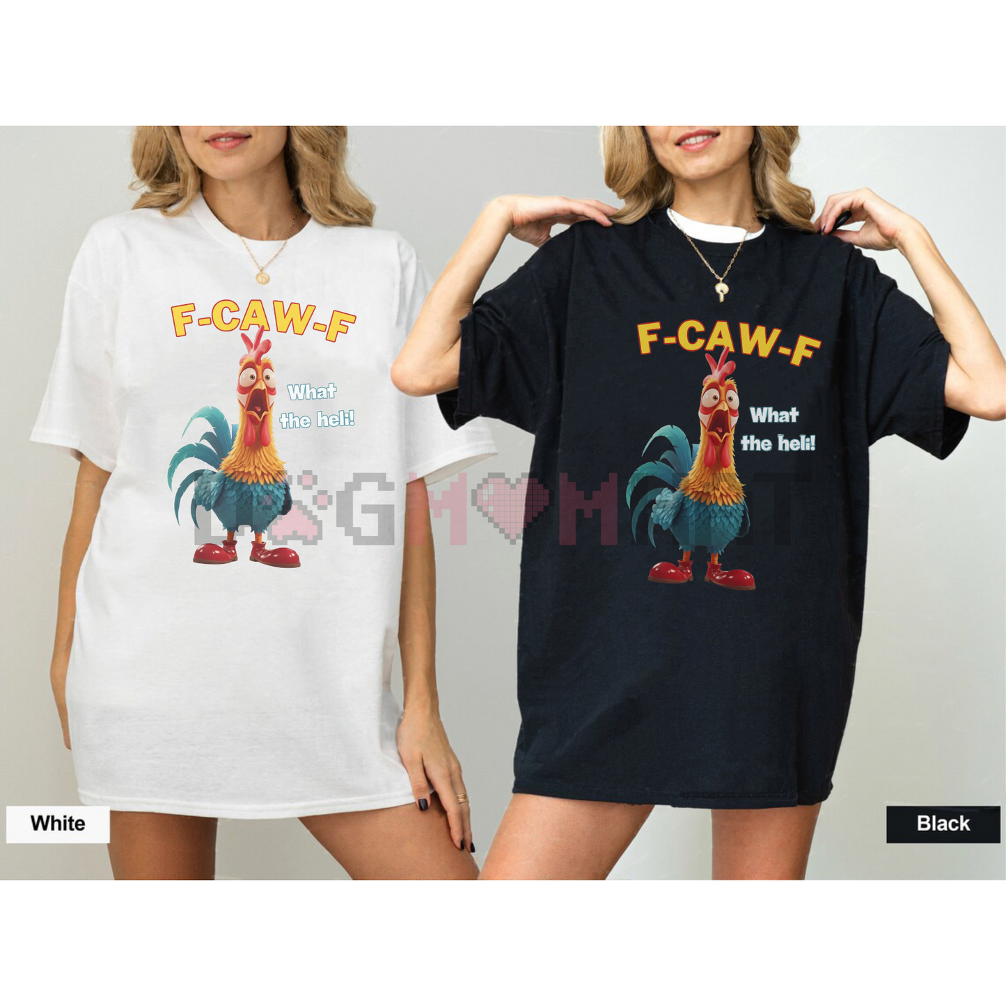 F-CAW-F Funny Chicken T-Shirt – Witty Bird Graphic, Unisex Casual Top