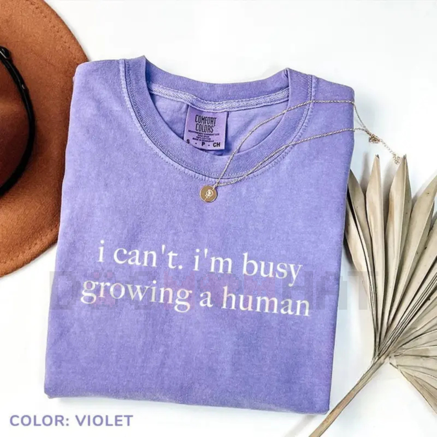 "I Can't I'm Busy Growing A Human" Shirt – Funny Pregnancy Tee