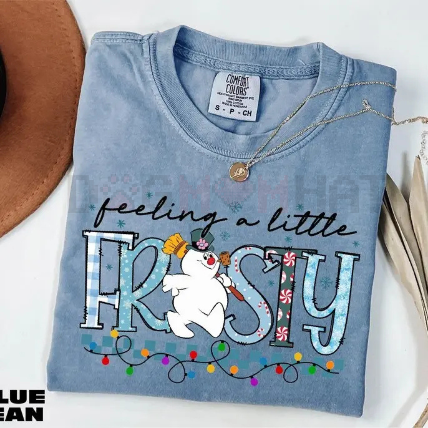 Feeling A Little Frosty' Comfort Colors® T-shirt – Cute Snowman Tee