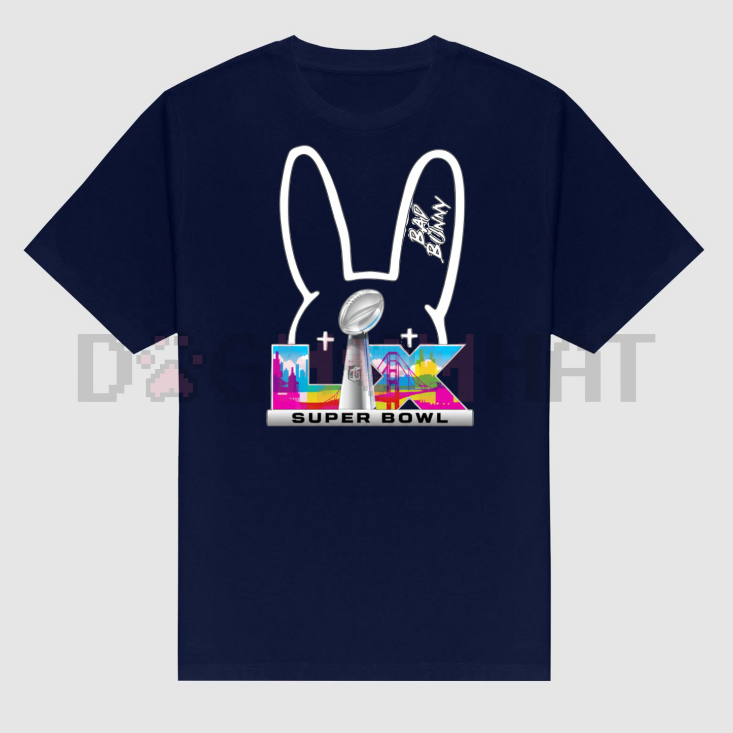 Bunny Ears Graphic T-Shirt – Urban Streetwear Unisex Fashion Top, Edgy Aesthetic Tee