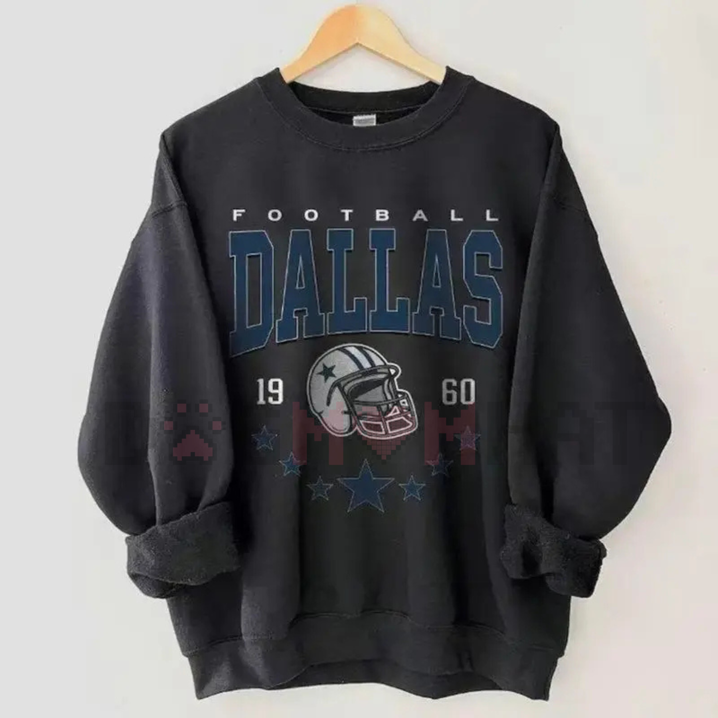 Vintage 90s All Team Football Sweatshirt – 1960s Cowboy Game Day Shirt Style, Unisex Football Fan Gift Sweater