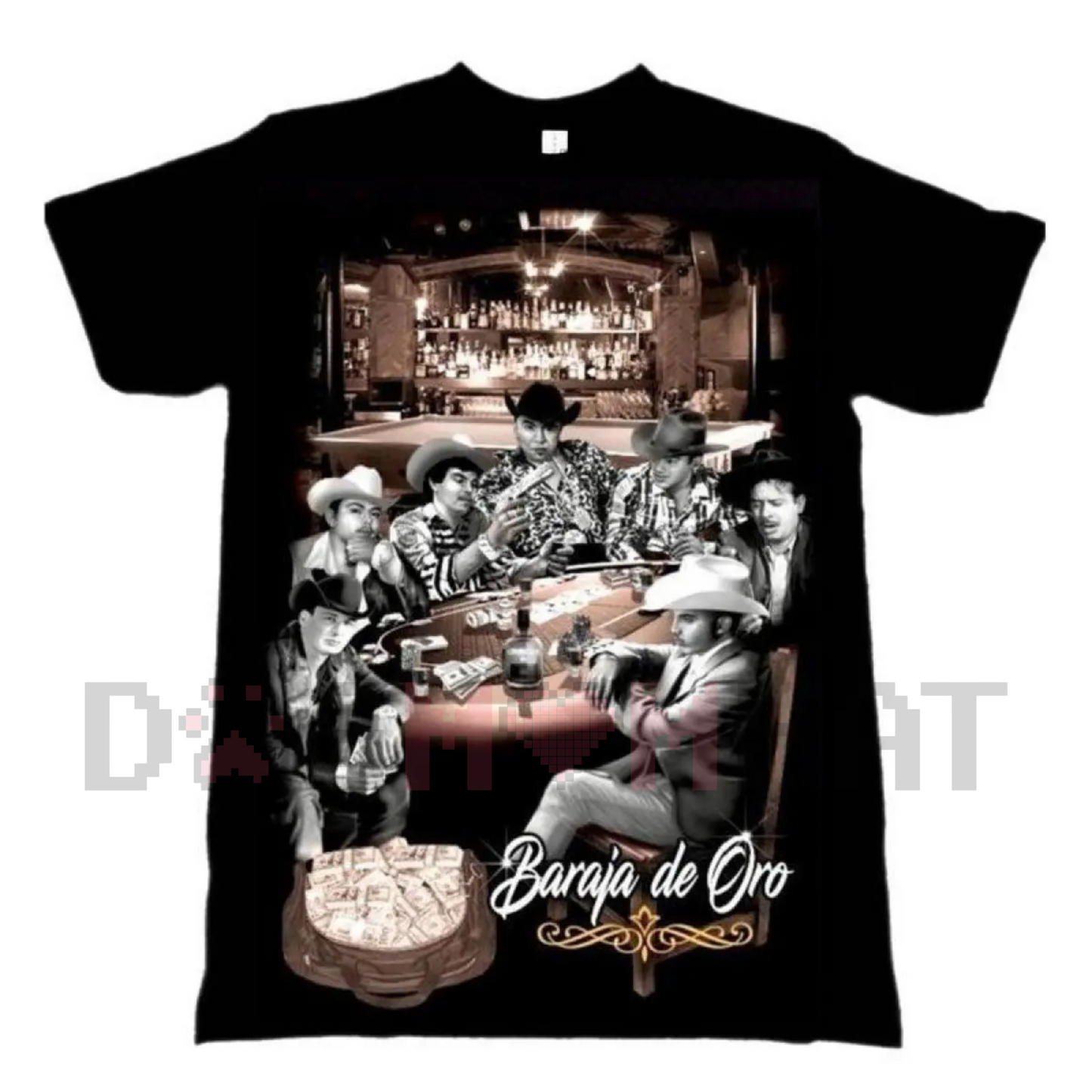 Plus Size Baraja De Oro T-Shirt – Mexican Narco Style Graphic Tee