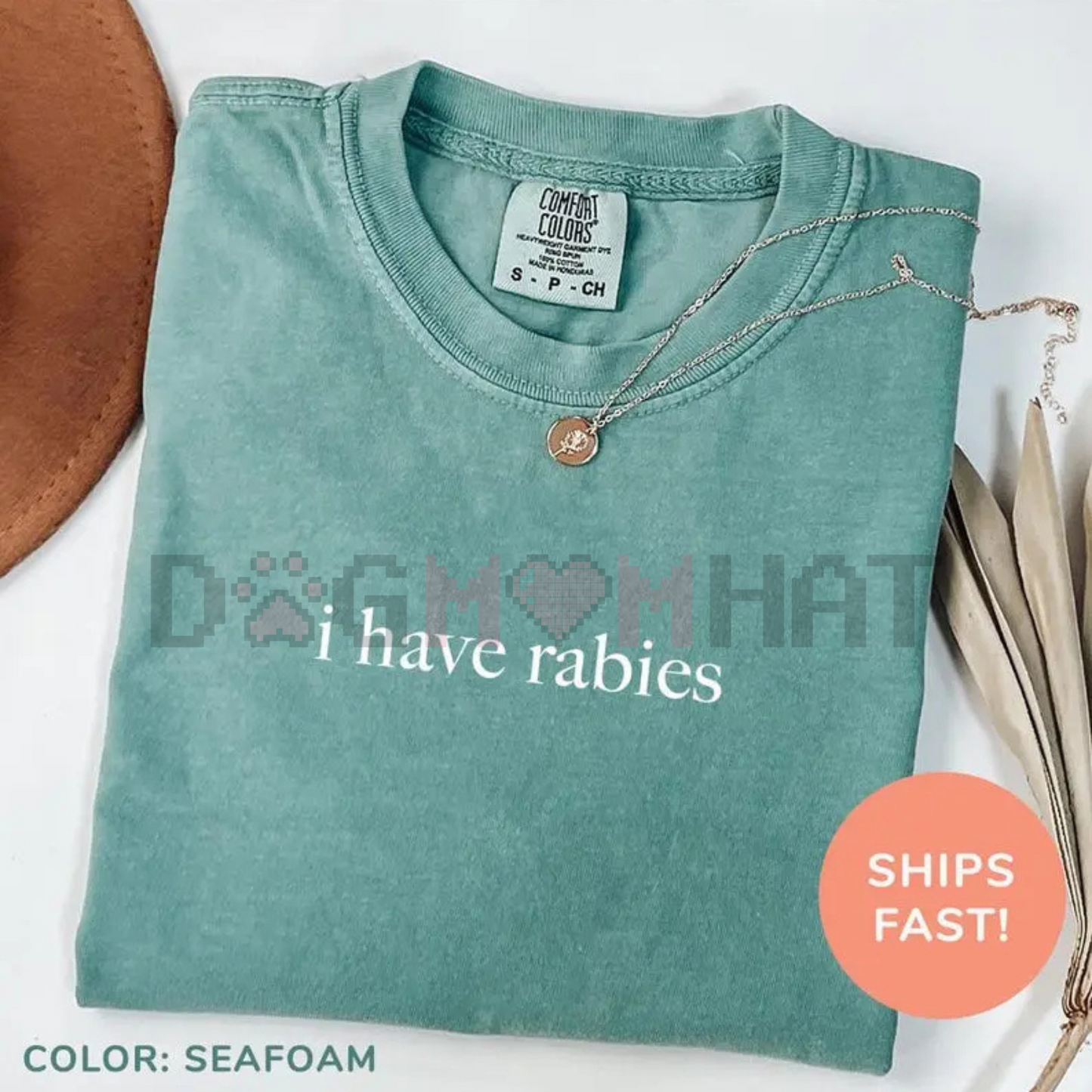Comfort Colors "I Have Rabies" T-Shirt – Funny Sarcastic Humor Shirt, Unhinged Meme Tee