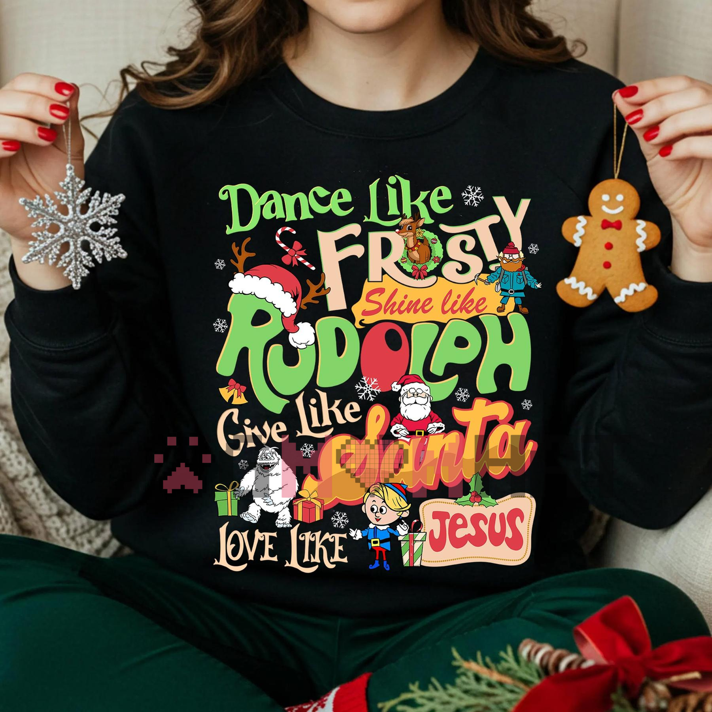 Red Nosed Reindeer Christmas Shirt – Rudolph and Friend Xmas Sweatshirt, Classic Christmas Movie Tee