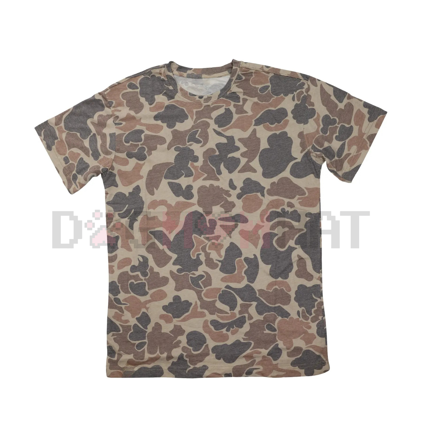 The Mad Hatter Camo Blank T-Shirt – Vintage Military Camouflage Tee