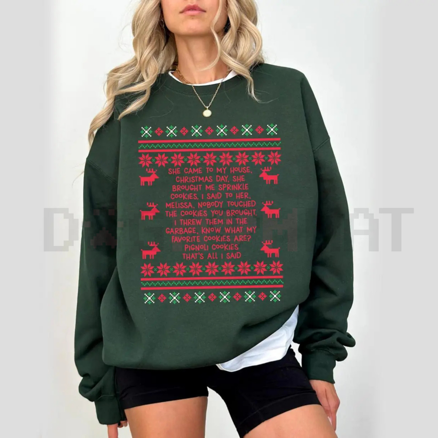 "She Brought Me Sprinkle Cookies" Ugly Christmas Shirt