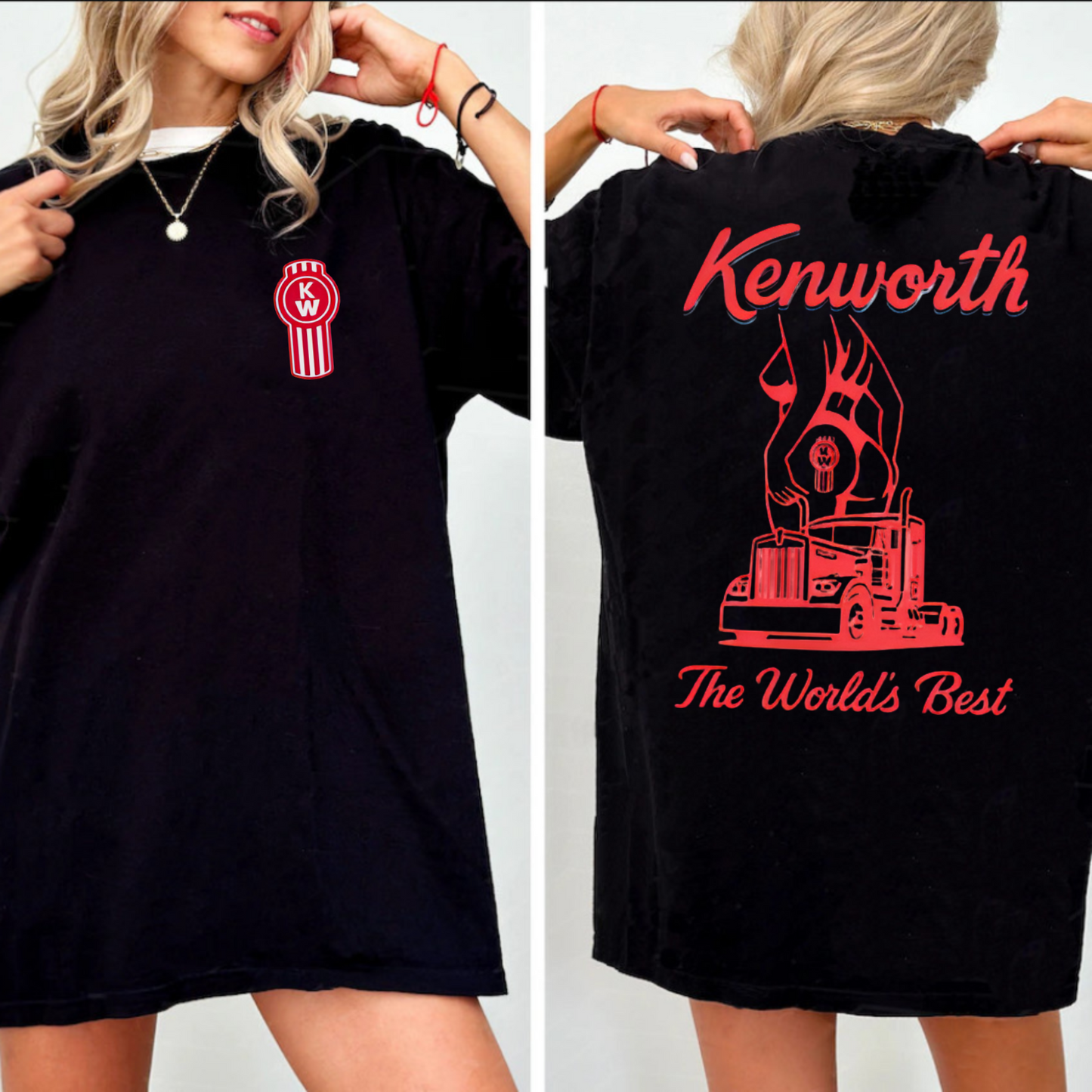 Kenworth T-Shirt - "The World's Best" Red Truck Graphic Tee, Unisex Fit