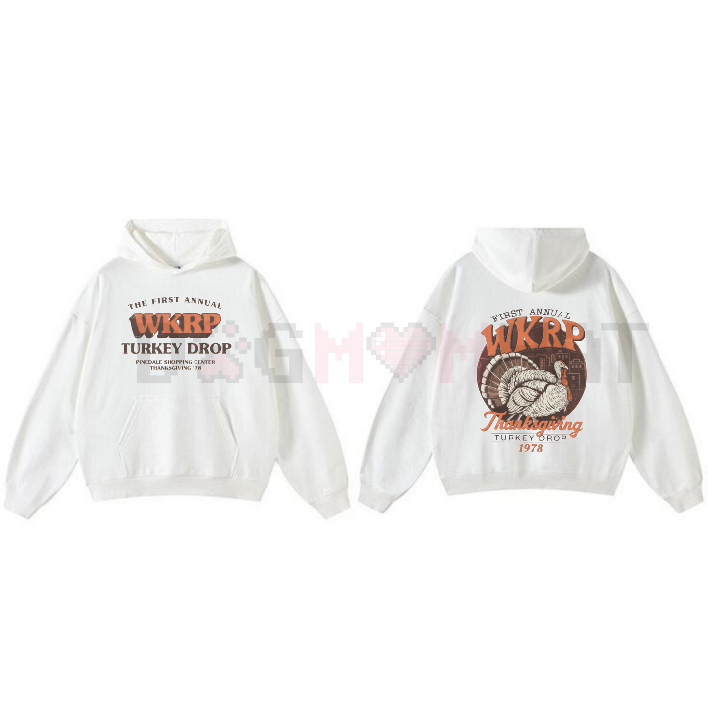 Turkey Drop 1978 Hoodie – WKRP In Cincinnati, Funny Thanksgiving Hoodie