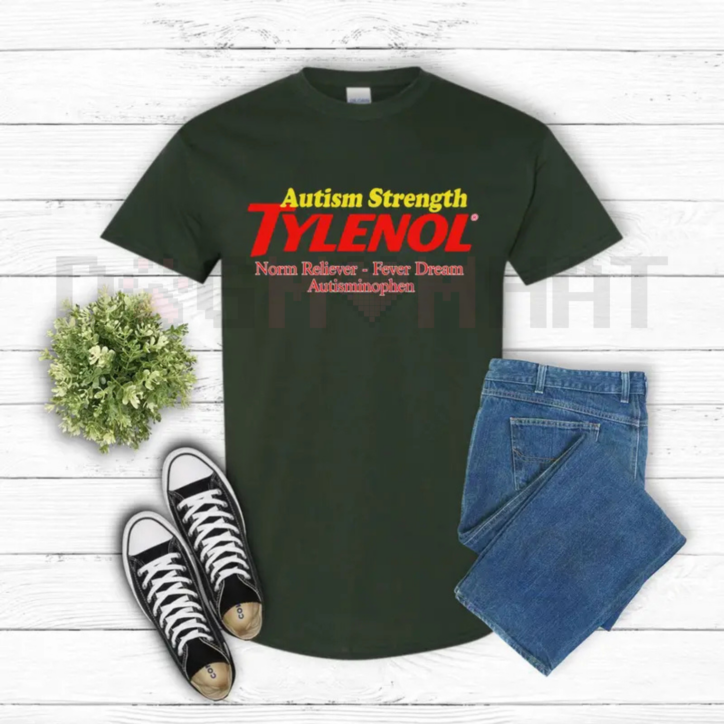 Autism Strength Funny Tylenol Unisex Shirt – "Extra Strength" Awareness Graphic Tee, Support & Advocacy Gift