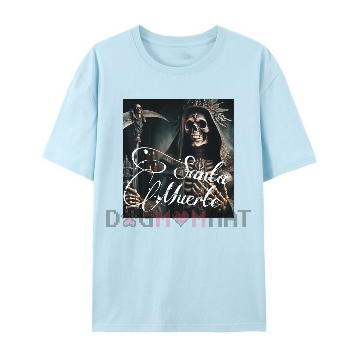 Santa Muerte Knight T-Shirt – Men's Skull Print Tee