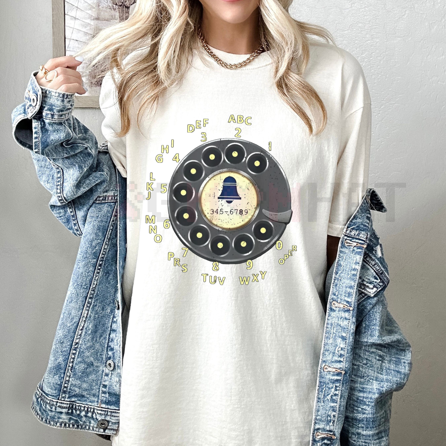 Rotary Dial Nostalgia T-Shirt – Vintage Phone Graphic Tee | Retro Unplugged Minimalist Style