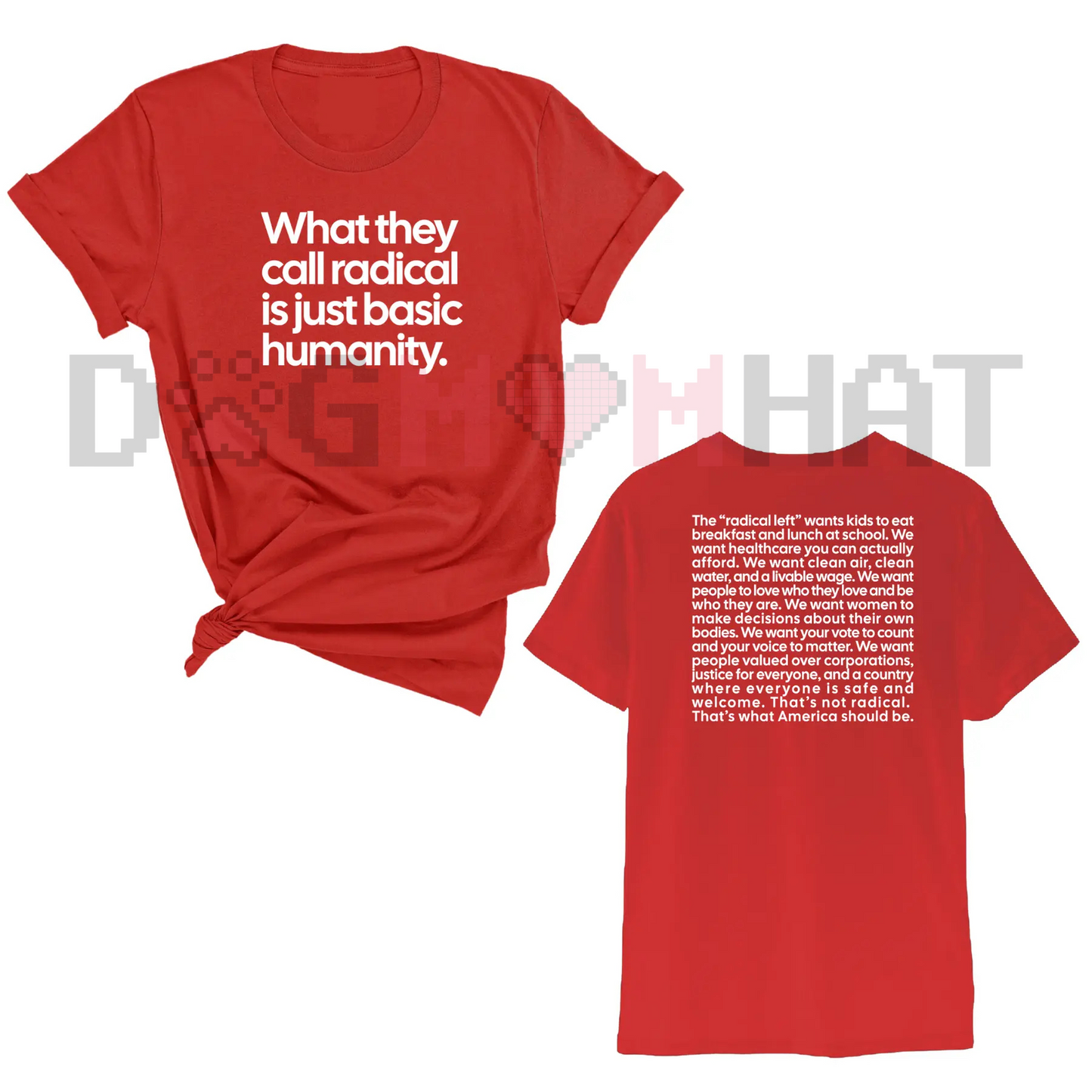 "What They Call Radical Is Just Basic Humanity" Unisex Tee