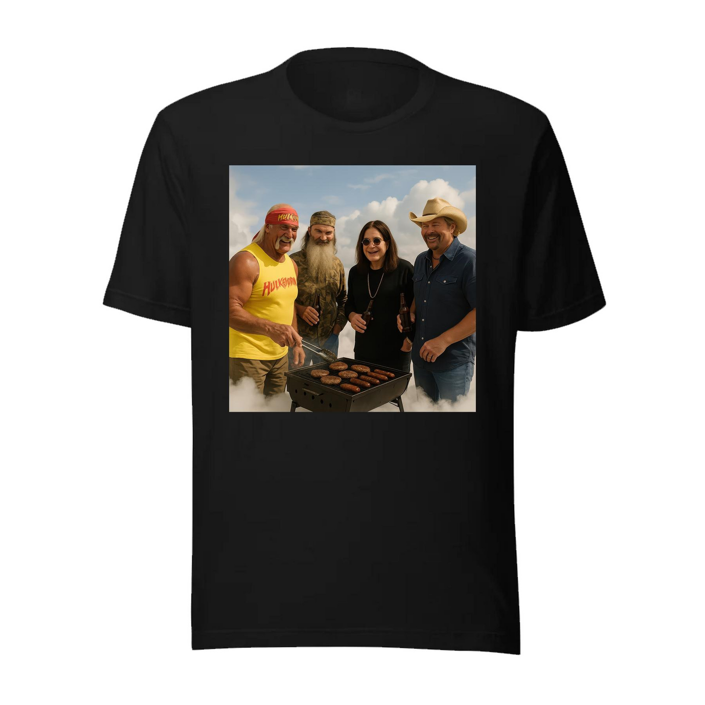 Ozzy, Hulk, Toby & Duck Dynasty Legends T-Shirt – Vintage Rock & America Icons Graphic Tee