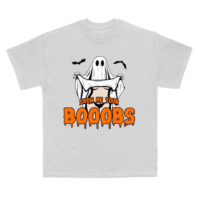 Funny Halloween Ghost T-Shirt – Trendy Spooky Season Tee for Men & Women, Soft Cotton Unisex Fit