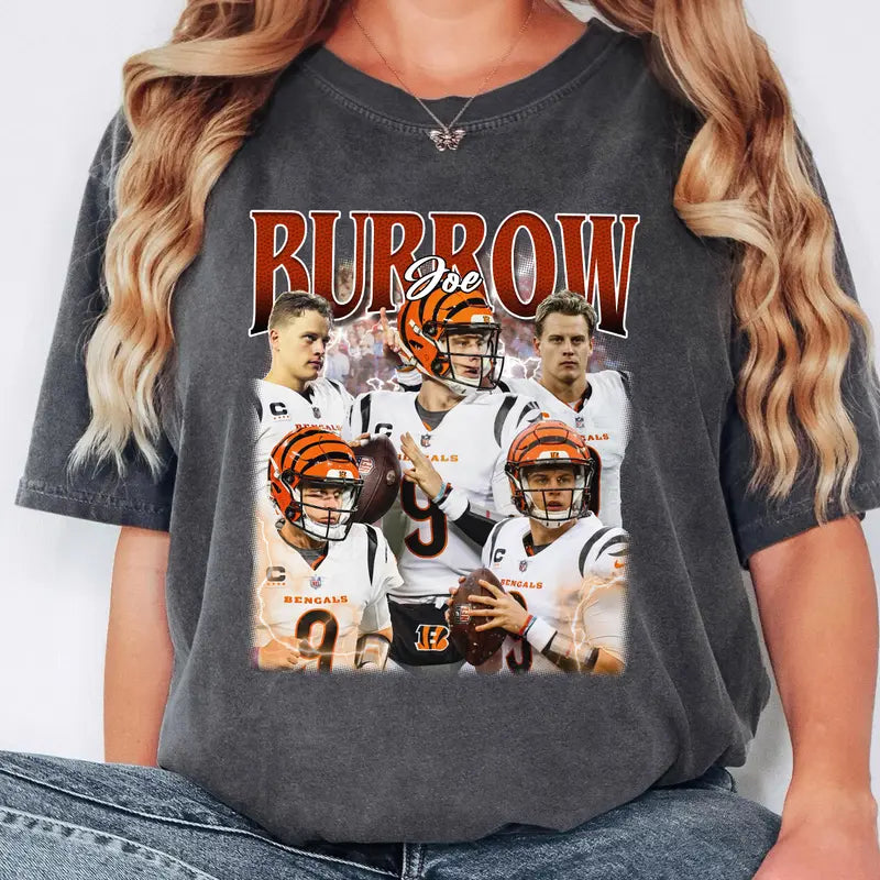 Vintage Style Football QB Graphic T-Shirt – Faded Game Day Fan Tee