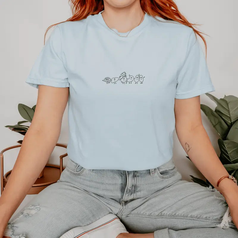 "Organ Friends" Comfort Colors T-Shirt – Minimalist Med Student & Healthcare Tee