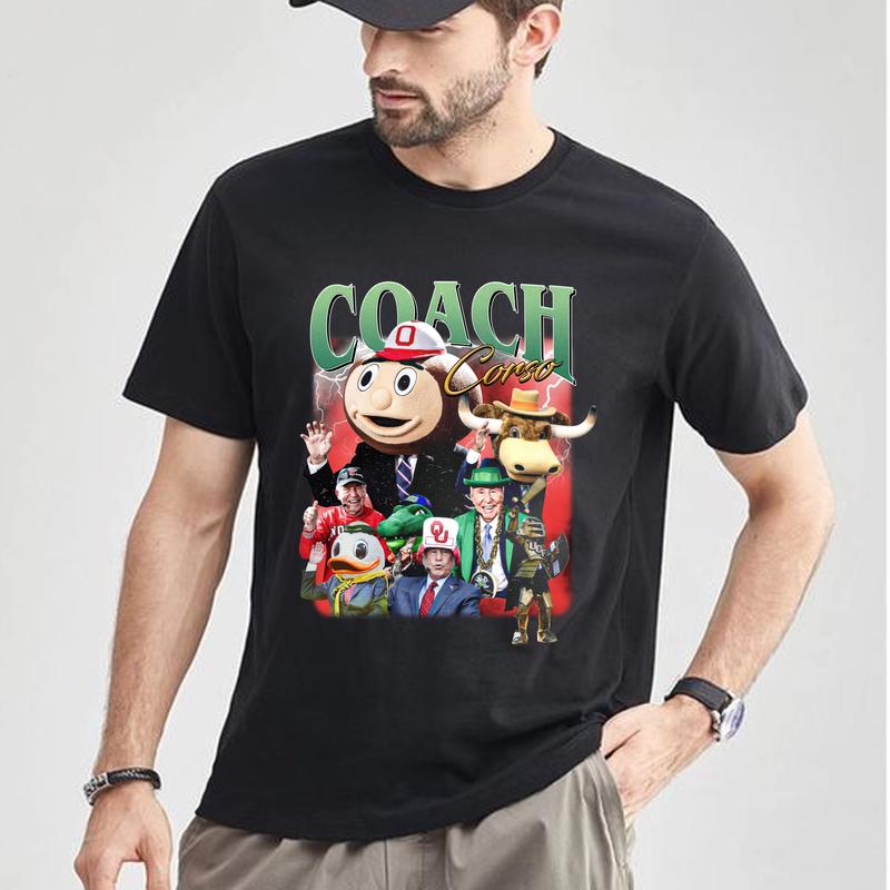 Coach Corso T-Shirt – Retro Sports Graphic Tee, Gift for Fans, Unisex Cotton Shirt