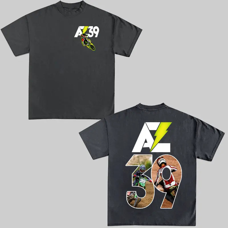 AZ39 Kawasaki Team Green Tribute T-Shirt – Memorial Motorsport Graphic Tee Honoring Ai.d4n Z1ngg, Unisex Racing Fan Shirt