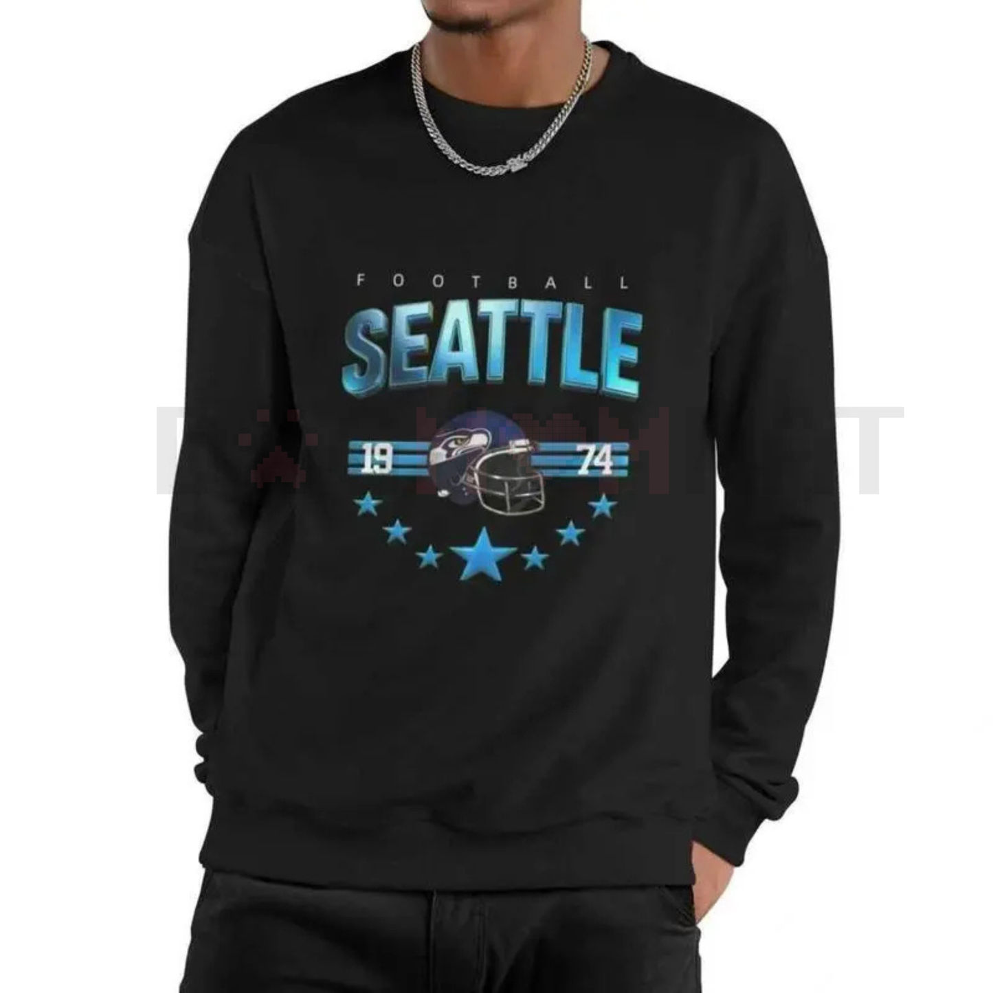 90s All Team Football Sweatshirt – Vintage 1960 Football Sweatshirt, Cowboy Sweatshirt