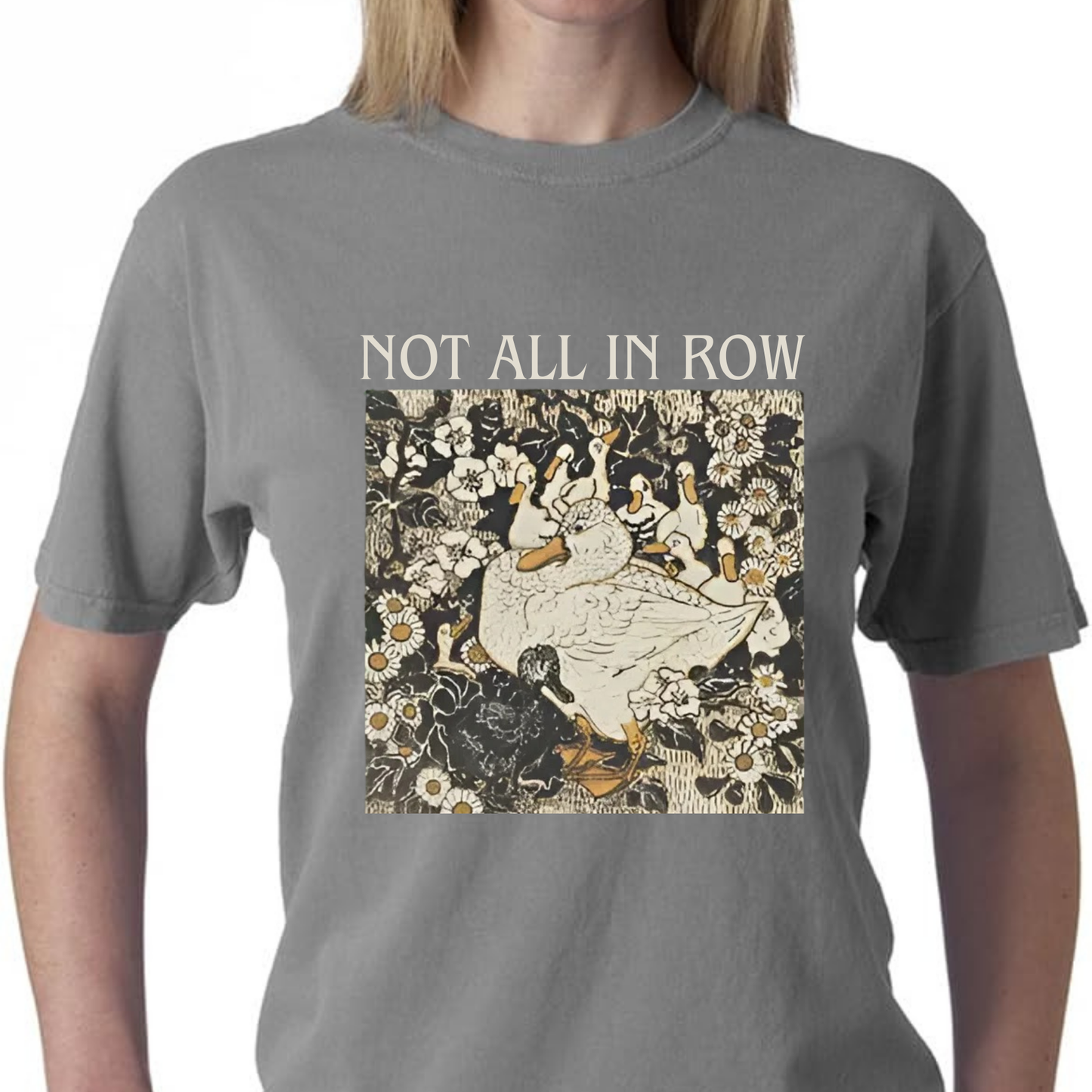 "Ducks Not in a Row" Mama Duck Comfort Colors® Shirt – Funny Cottagecore Gift
