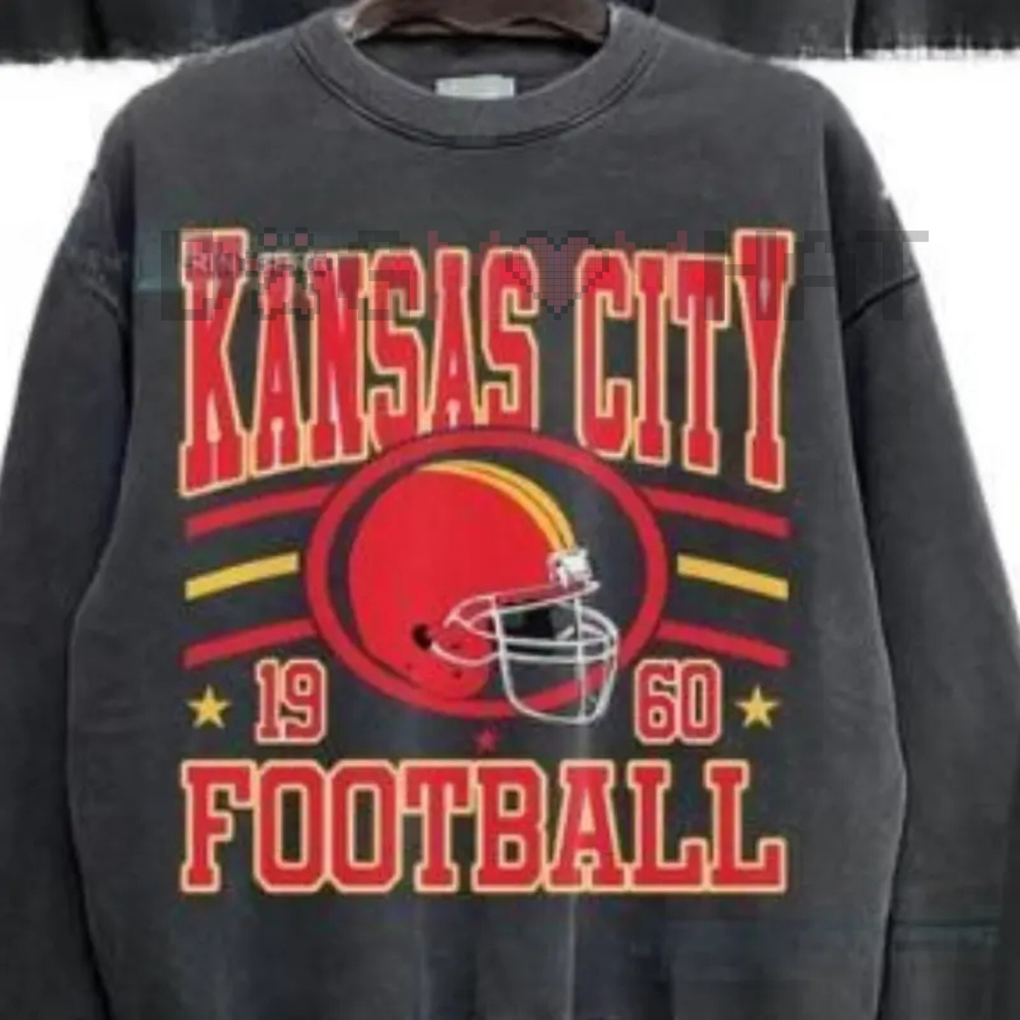 New Retro Style Varsity All Team Football Crewneck Sweatshirt