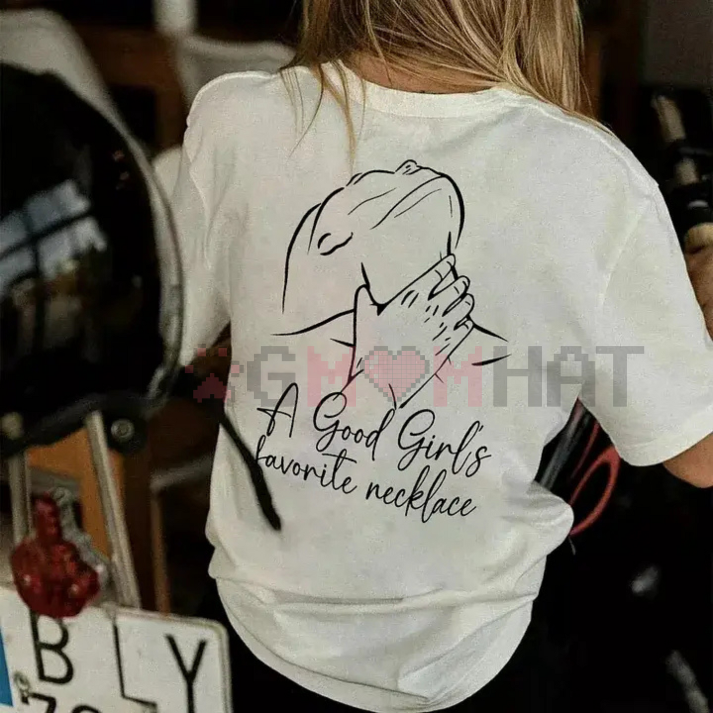 A Good Girl's Favorite Necklace T-Shirt – Ladies Summer Outfit, Women's Graphic Tee, Gift For Girlfriend