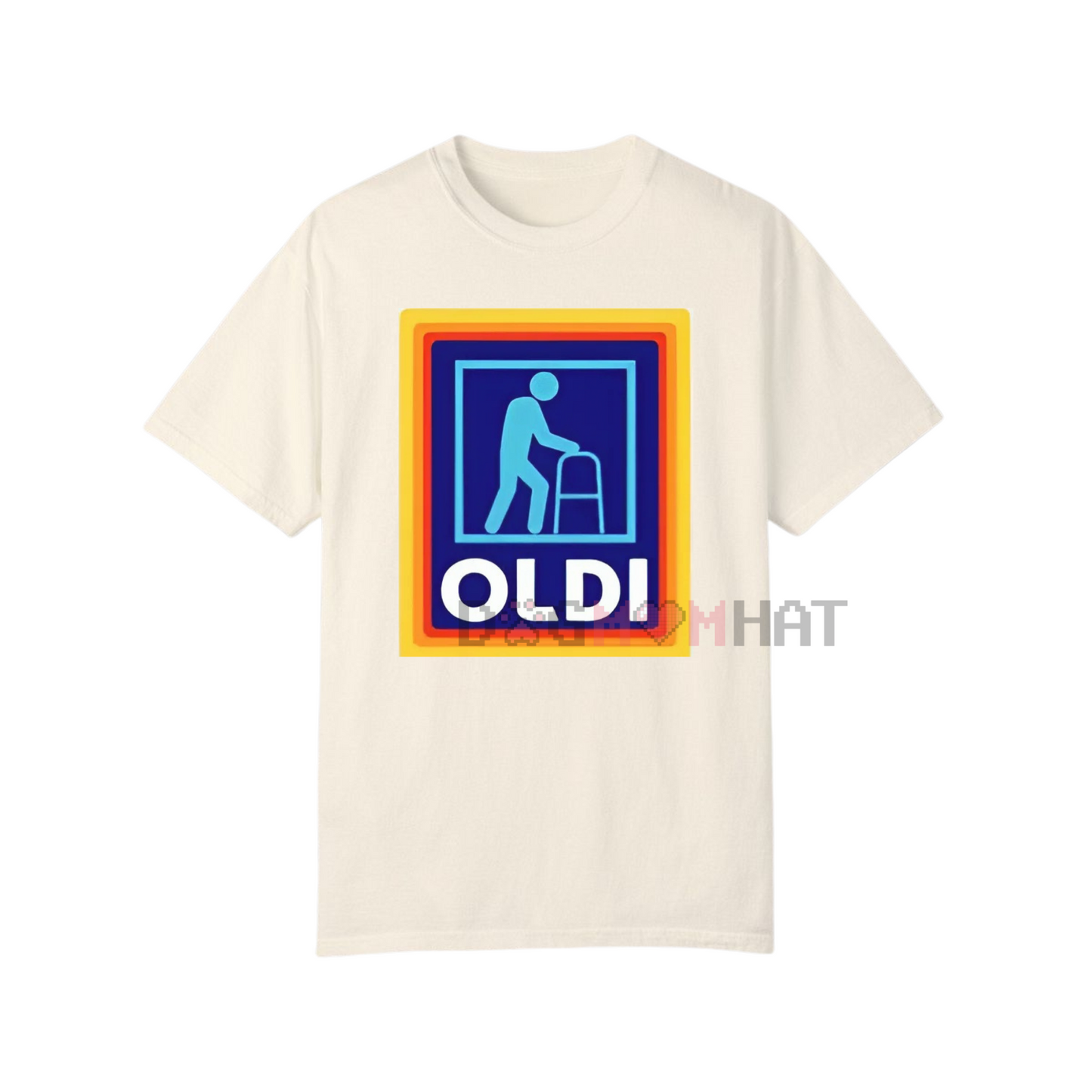 Men's Funny "Oldi" Parody T-Shirt – Golf Gift for Dad, Unisex, Casual Regular Fit Tee