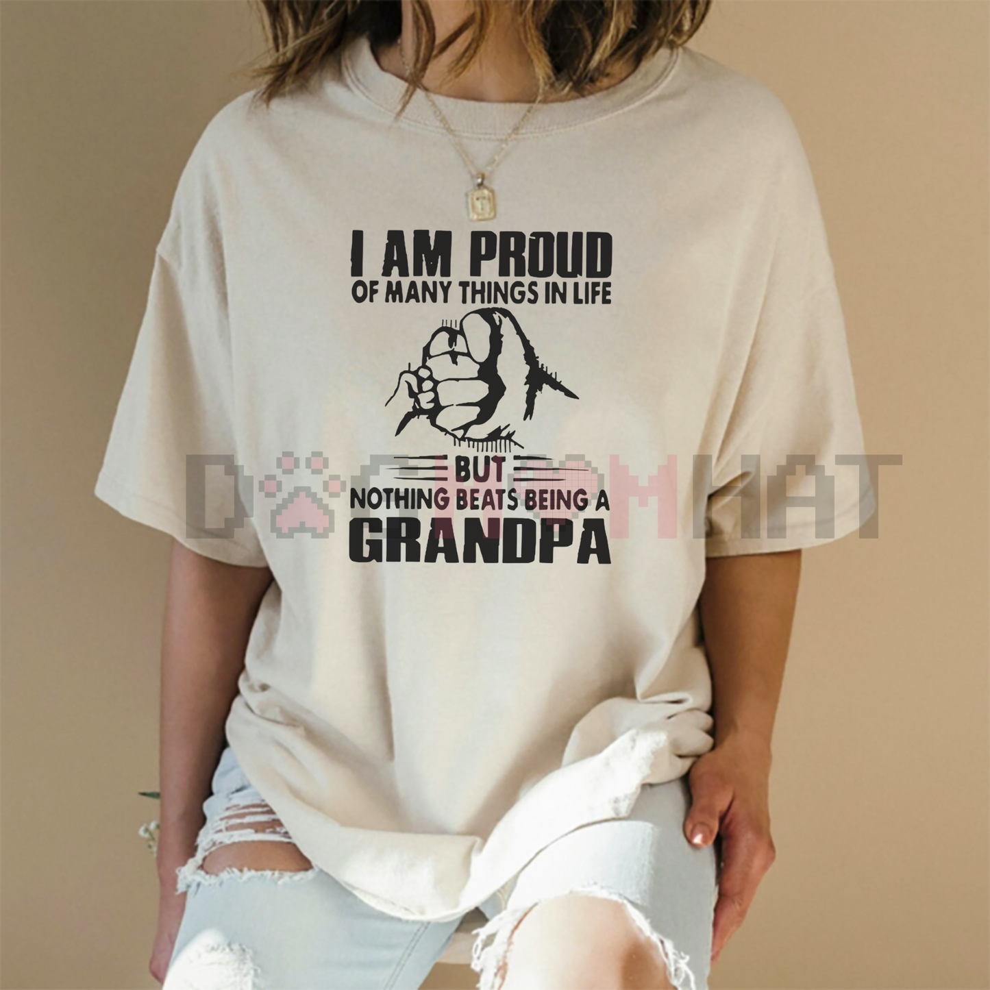 Monogrammed "Proud Of Many Things... Nothing Being A Grandpa" T-Shirt