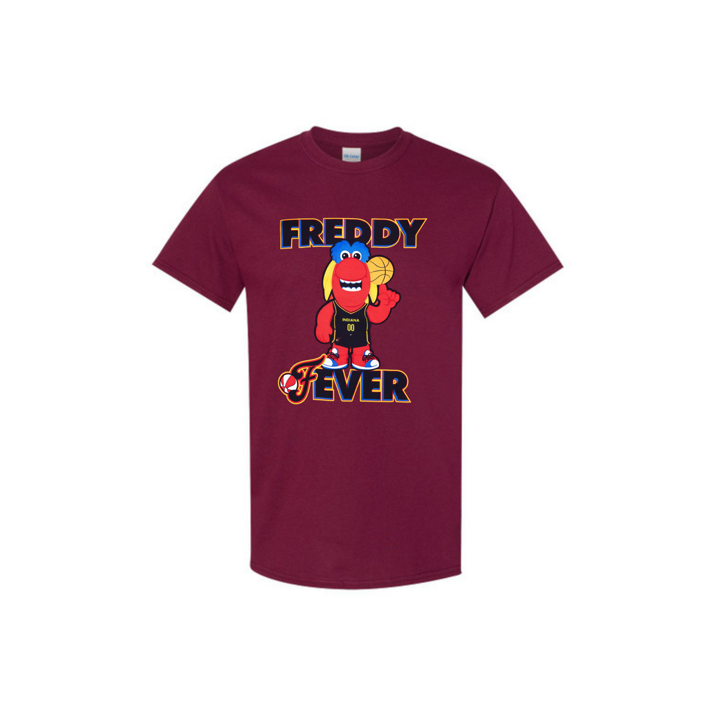 Youth Indiana Fever "Freddy Fever" T-Shirt – Red Graphic Tee by Something Inked