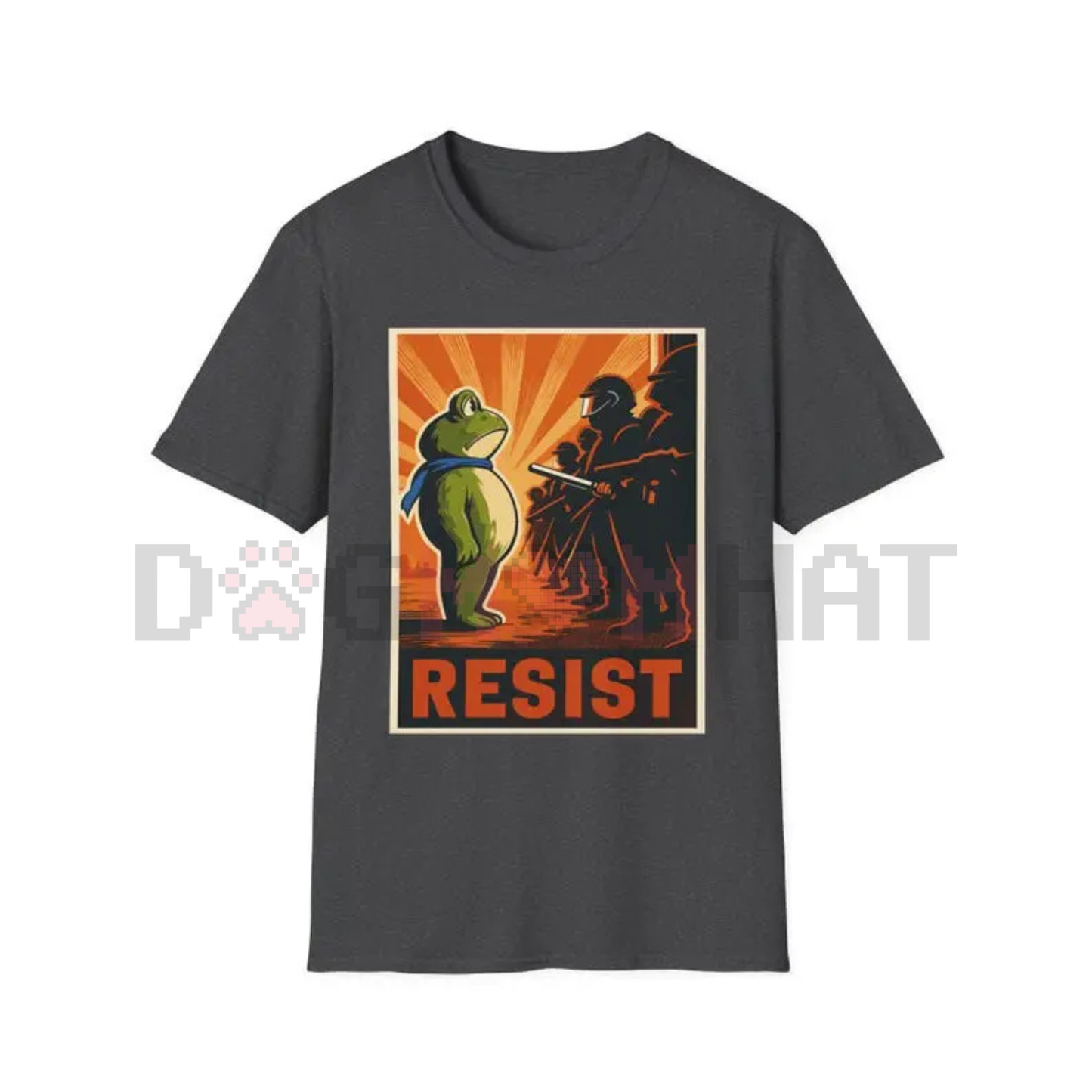Portland Frog Protest Resist T-Shirt – Resist Tees, Anti-ICE, Anti-Trump Graphic Tee