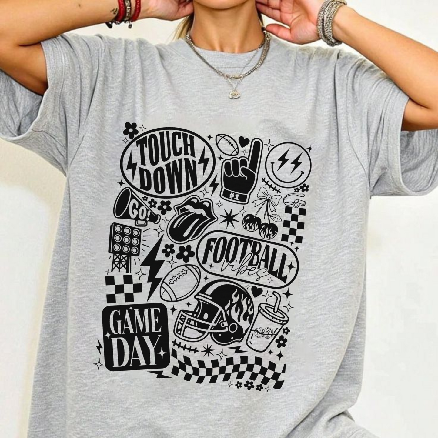 Retro Comfort Colors Football Shirt – Vintage T-Shirt for Football Fans