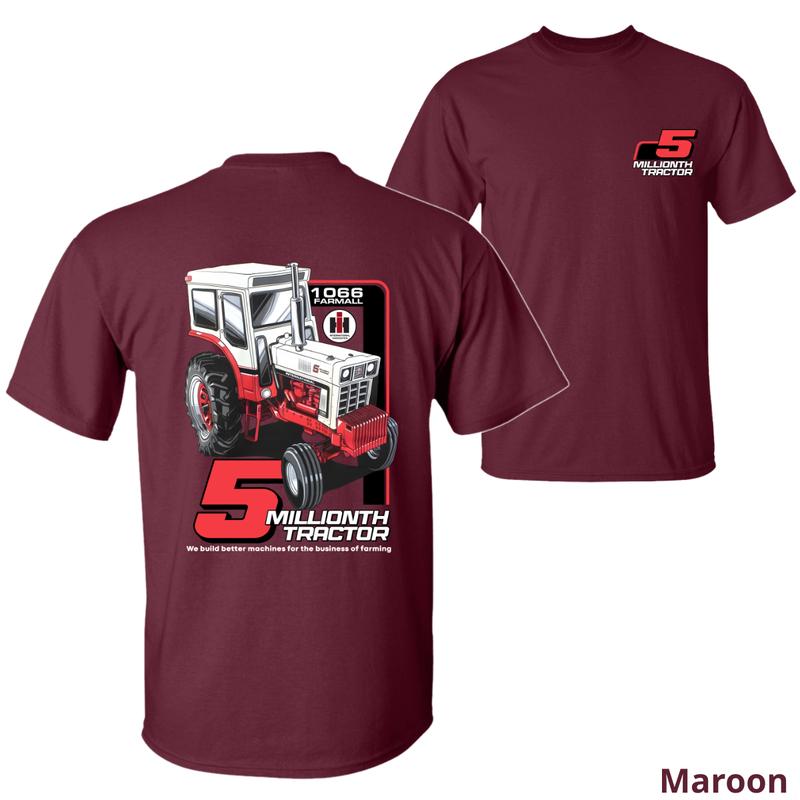 5 Millionth Tractor Farmall 1066 T-Shirt – Vintage Agriculture Shirt -Dogmomhat