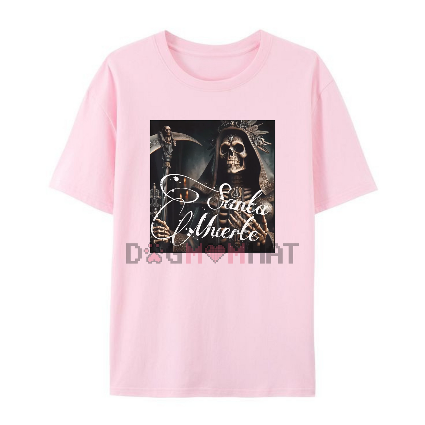 Santa Muerte Knight T-Shirt – Men's Skull Print Tee