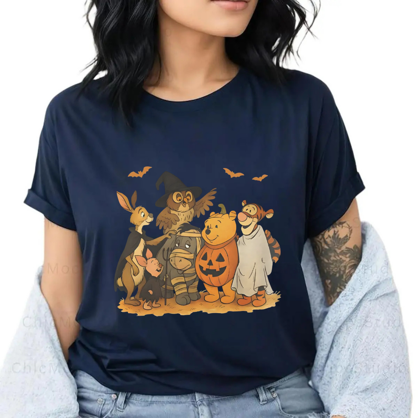 Vintage Halloween Animal Friends T-shirt