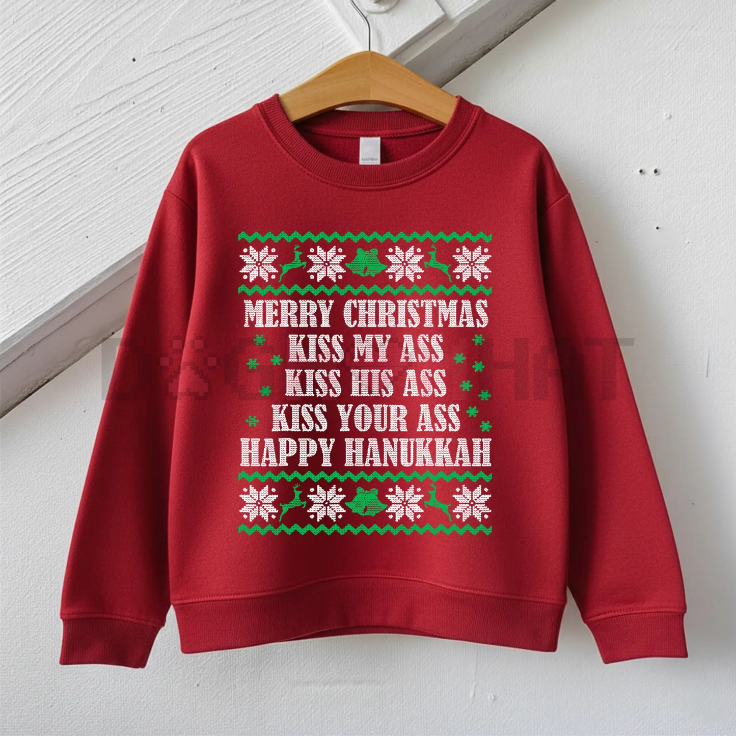 Funny Opossum Christmas Sweater – Overstimulated But Festive Ugly Holiday Sweatshirt
