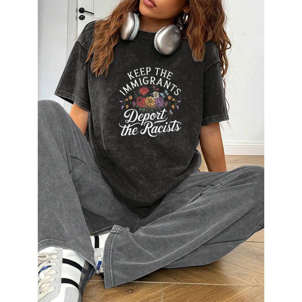 "Keep the Immigrants Deport the Racists" Dynamic Political Activism Tee