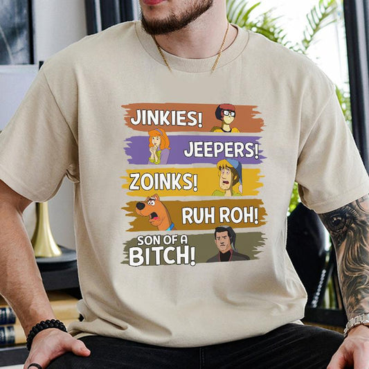 Scooby-Doo Catchphrases Hoodie – Mystery Machine Meddling Kids TeeScooby-Doo Catchphrases Hoodie – Mystery Machine Meddling Kids Tee