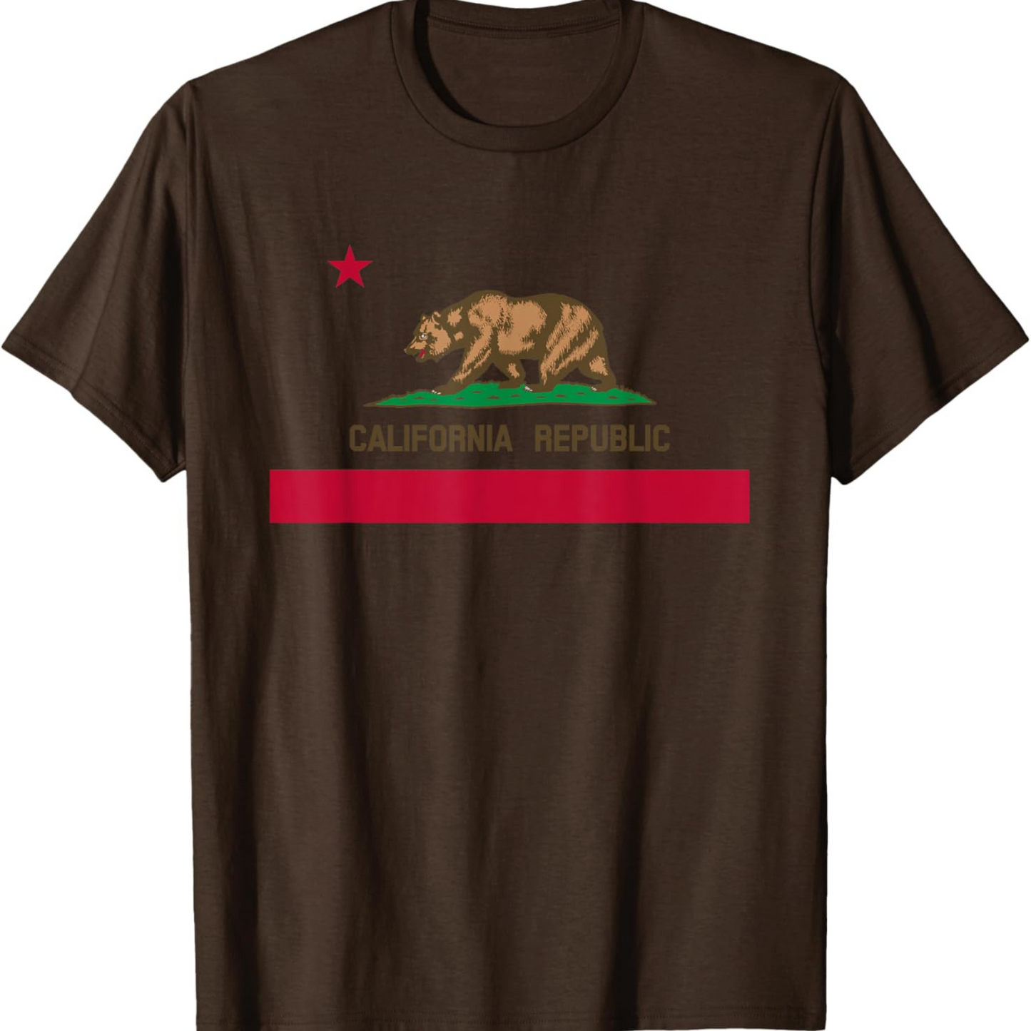 California Republic Flag T-Shirt - Patriotic State Tee for USA Travel & Gifts
