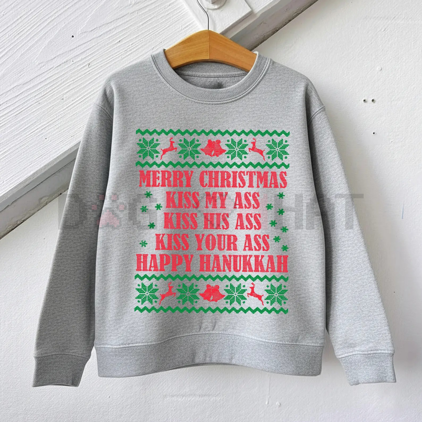 Funny Opossum Christmas Sweater – Overstimulated But Festive Ugly Holiday Sweatshirt