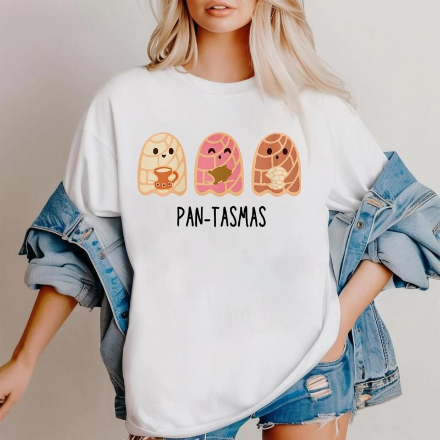 Cute Ghost "Boo" Halloween Shirt - "Drinking Mexican" Spooky Season Tee ver 2