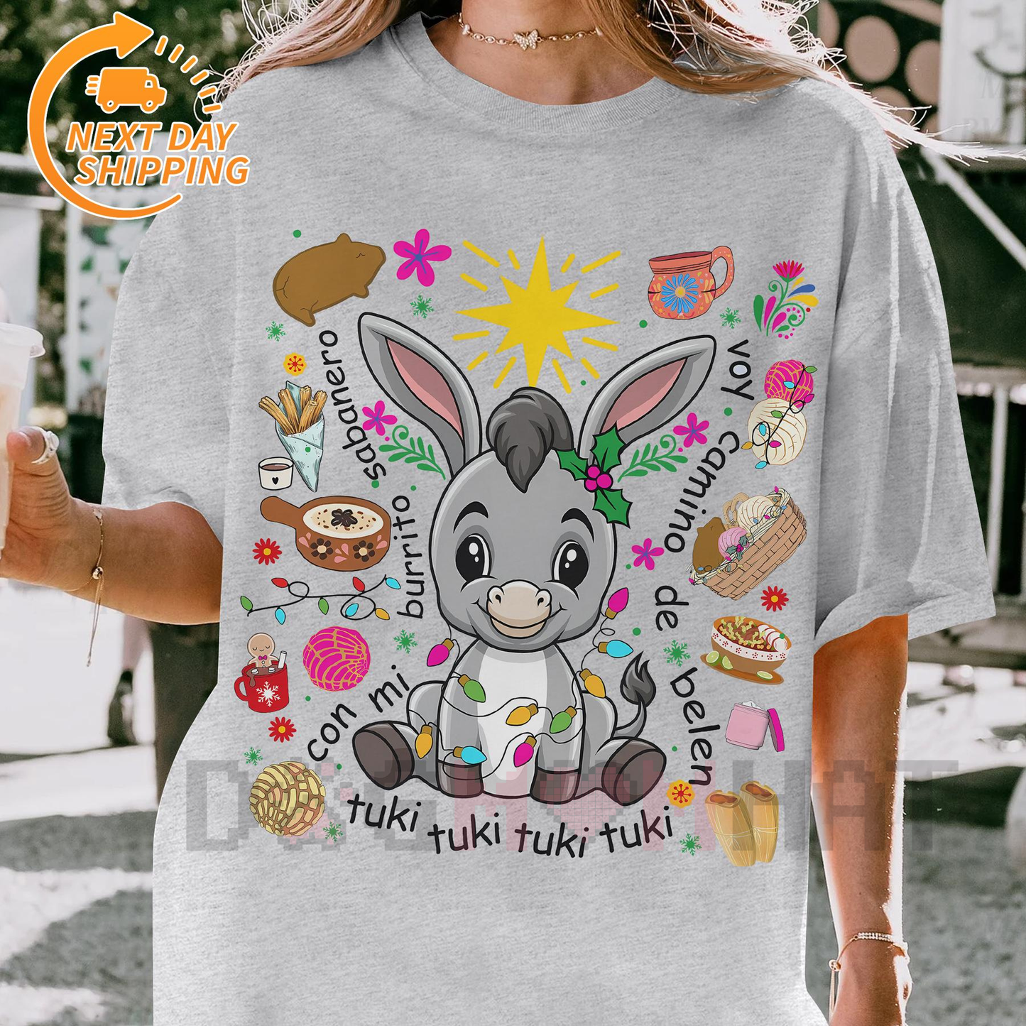 Mexican Pan Dulce Christmas T-Shirt – Spanish Xmas Tee